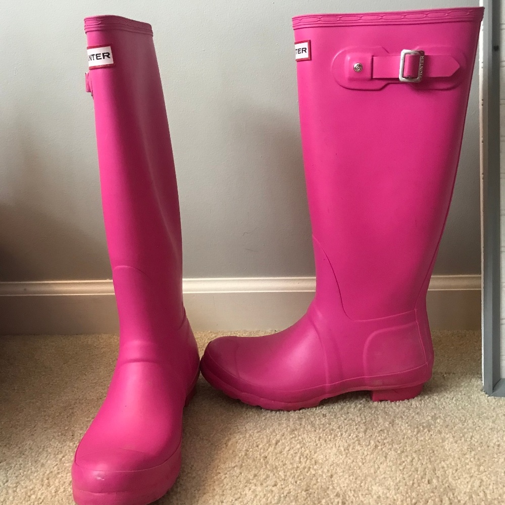 Original Tall Matte Lipstick Pink Hunter Rain Boot